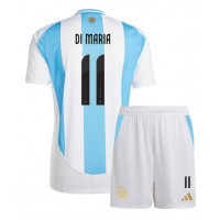 Argentina Angel Di Maria #11 Hjemmedraktsett Barn Copa America 2024 Kortermet (+ Korte bukser)